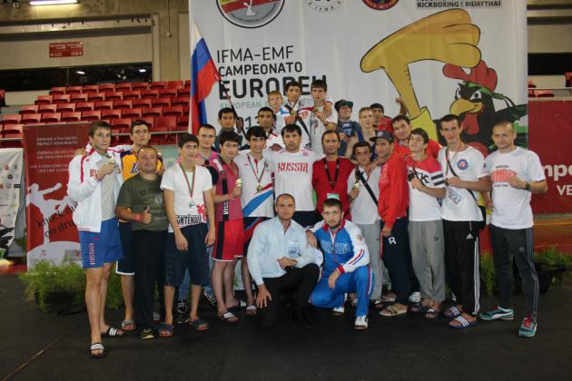  России по тайскому боксу на чемпионате Европы 2013.jpg